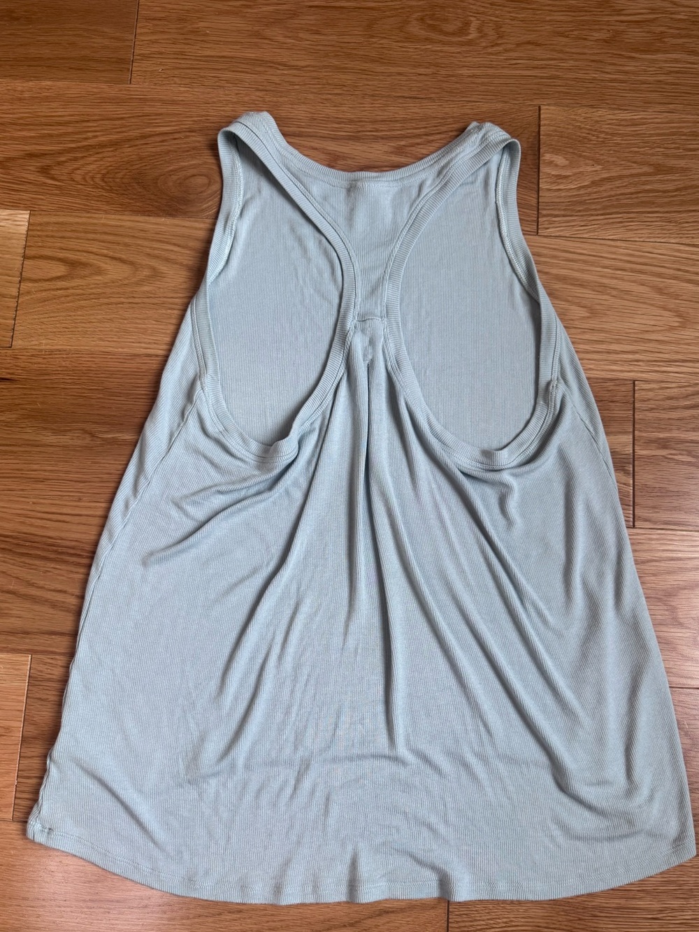 Athleta mint blue/green Ribbed Racerback Tank Top - Picture 5 of 7